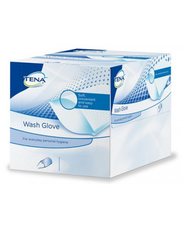 Tena wash glove 50pz