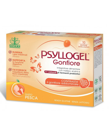 Psyllogel gonfiore pesca10bust