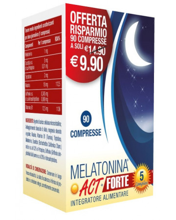 Melatonina act 1mg+5comp 90 compresse Melatonina act 1mg+5comp 90 compresse