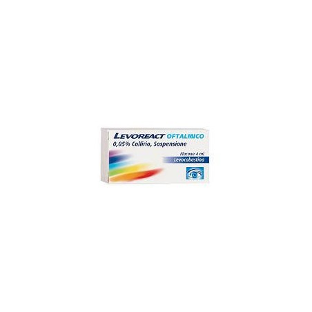 Levoreact oftalmico 0,05% collirio, sospensione Levoreact oftalmico 0,05% collirio, sospensione