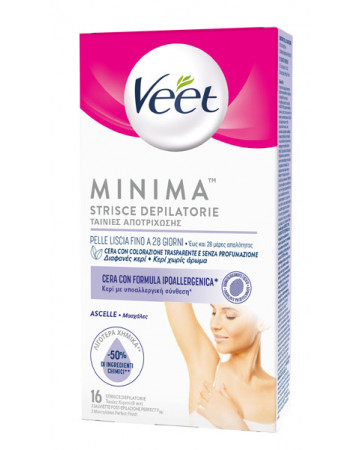 Veet strisce ascelle ipoallergeniche 16 pezzi