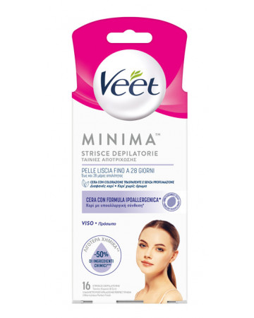 Veet strisce viso ipoall 16pz