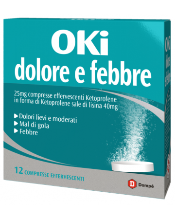 Oki dolore e febbre 25 mg compresse effervescenti