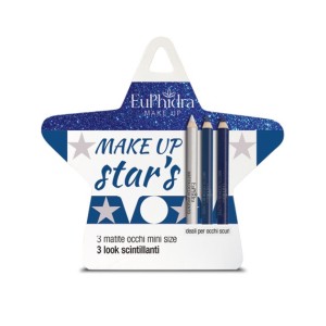 Euphidra cofanetto make up star's occhi scuri 2 matite nero + 1 matita argento