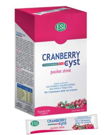 Cranberry cyst pocket drink 16 bustine