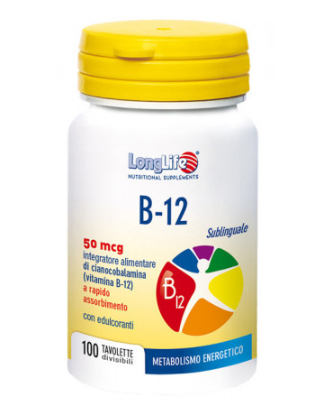 Longlife b12 50mcg sublinguale 100 tavolette