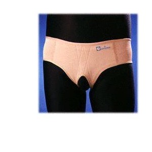 Orione 350 cinto ernia bilaterale in tessuto elastico noce 3