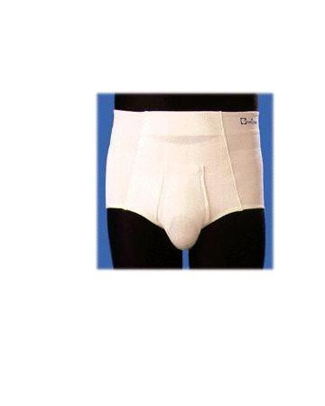 Orione 316 cintoslip erniario uomo aperto con pelotte bianco 4