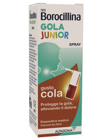 Neoborocillina gola junior spray 20 ml Neoborocillina gola junior spray 20 ml