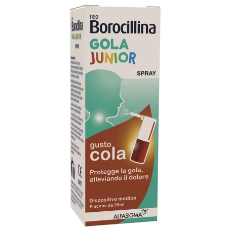 Neoborocillina gola junior spray 20 ml Neoborocillina gola junior spray 20 ml