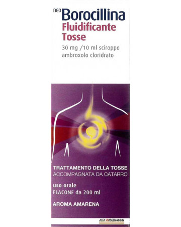 Neo borocillina fluidificante tosse "30 mg/10 ml sciroppo" – flacone 200 ml