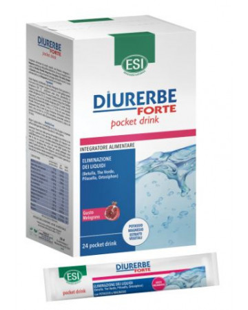 Diurerbe forte pocket drink melograno 24 x 20 ml