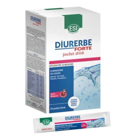 Diurerbe forte pocket drink melograno 24 x 20 ml