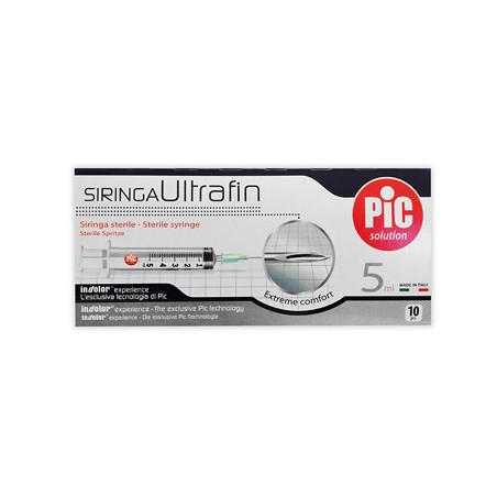 Siringa pic ultrafine 5 ml ago 14 10 pezzi