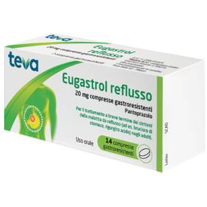 Eugastrol reflusso 20 mg compresse gastroresistenti