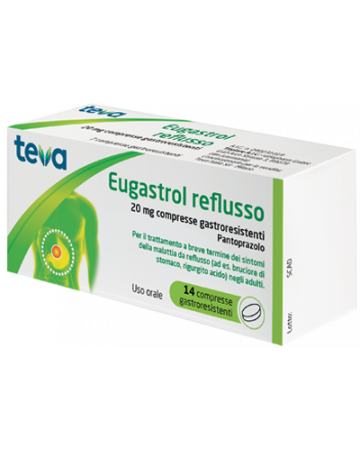 Eugastrol reflusso 20 mg compresse gastroresistenti