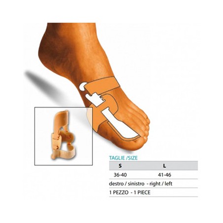 Orione ok ped 229 correttore notturno alluce valgo sinistro bianco s 35-40