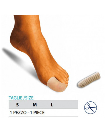 Orione ok ped g105 cappuccio proteggi dita gel polimero rivestito m 1 pezzo