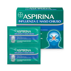 Aspirina influenza e naso chiuso 500 mg / 30 mg granulato per sospensione orale