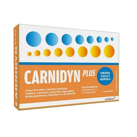 Carnidyn plus 20 bustine da 5 g gusto arancia