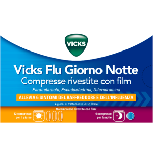 Vicks flu giorno notte 12+4cpr