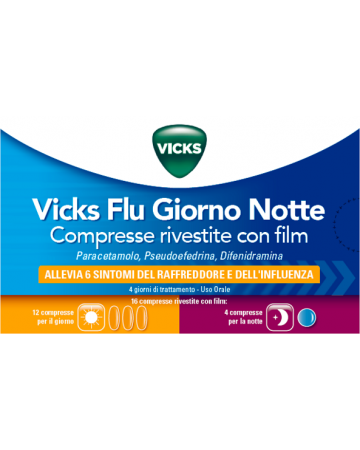 Vicks flu giorno notte 12+4cpr