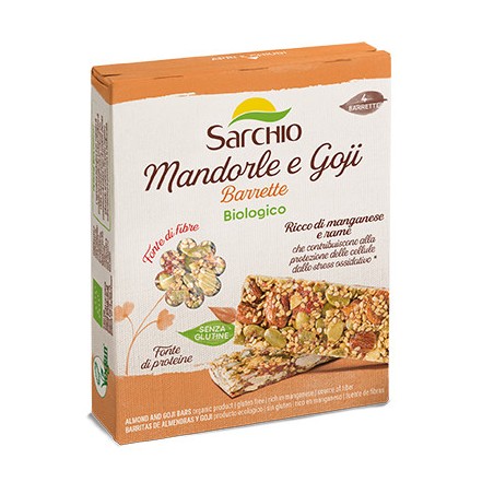 Barrette mandorle e goji 4x20g