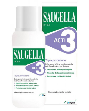 Saugella acti3 det intimo250ml