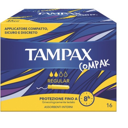 Tampax compak regular 16pz