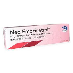 Neo-emocicatrol 1mg/g + 20 mg/g unguento nasale