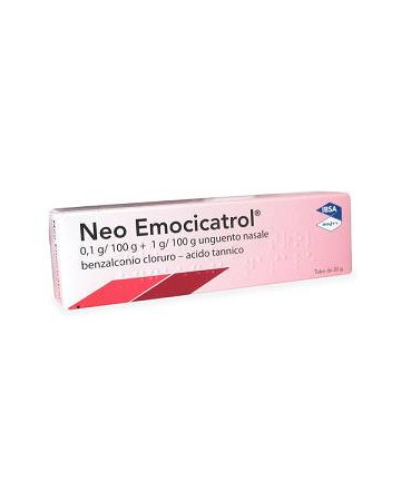 Neo-emocicatrol 1mg/g + 20 mg/g unguento nasale