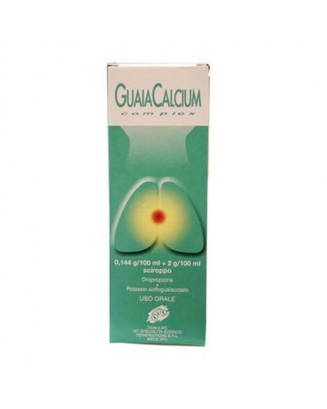 Guaiacalcium complex 0,144 g/100 ml + 2 g/100 ml sciroppo