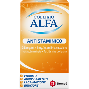 Collirio alfa antistaminico 0,8 mg/ml + 1 mg/ml collirio, soluzione