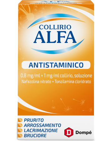 Collirio alfa antistaminico 0,8 mg/ml + 1 mg/ml collirio, soluzione