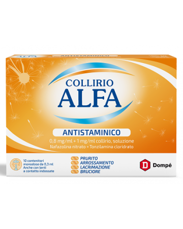 Collirio alfa antistaminico 0,8 mg/ml + 1 mg/ml collirio, soluzione