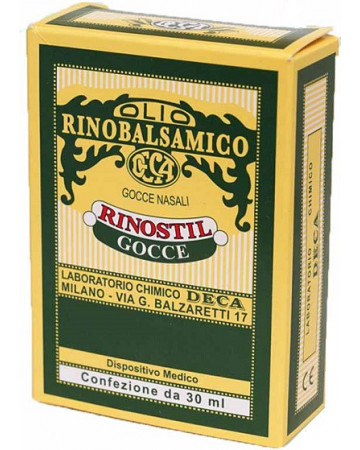 Rinostil gocce nasali flacone 30ml olio rinobalsamico per laprotezione della mucosa nasale e la puli