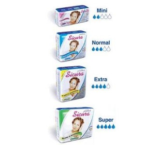 Lady presteril sicura mini 20p