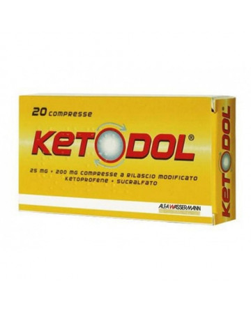 Ketodol*20cpr 25mg+200mg