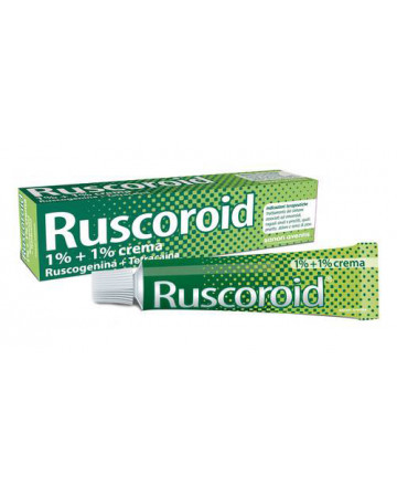 Ruscoroid 10 mg/g + 10 mg/g crema rettale