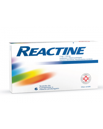 Reactine 5 mg + 120 mg compresse a rilascio prolungato