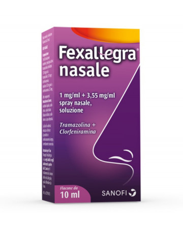 Fexallegra nasale 1 mg/ml + 3,55 mg/ml spray nasale soluzione