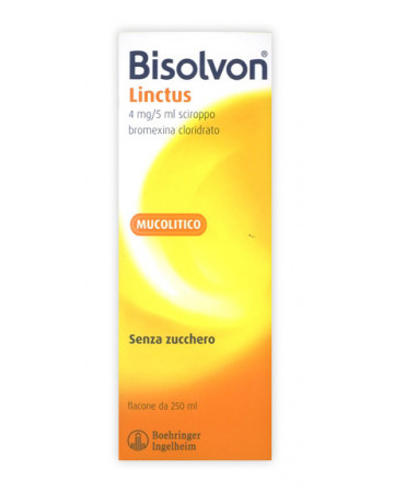 Bisolvon linctus 4 mg/5 ml sciroppo gusto cioccolato-ciliegia