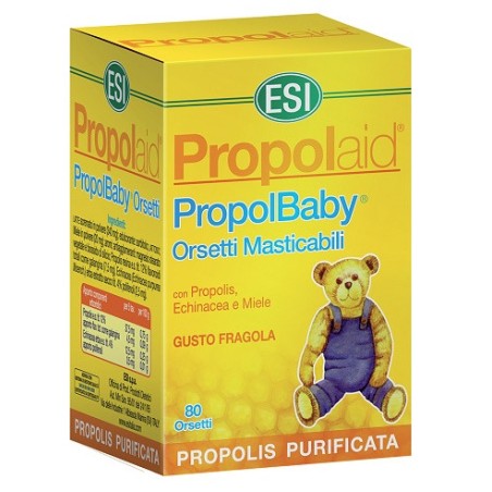 Propolaid propolbaby orsetti 80 compresse masticabili