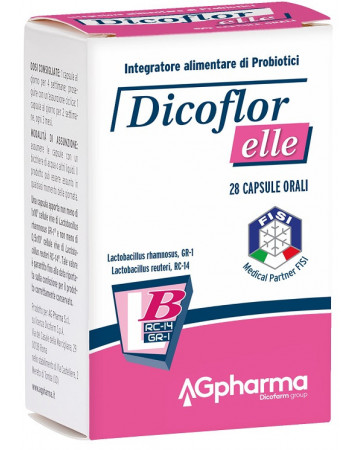 Dicoflor elle 28 capsule integratore alimentare per il riequilibrio della flora batterica vaginale