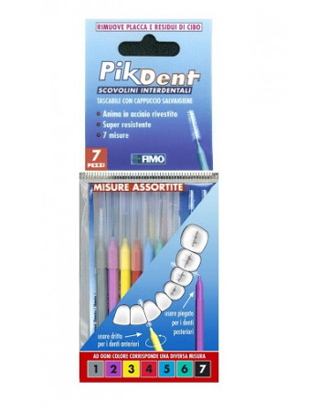 Pikdent stuzzicolino 1 bustina con 7 misure assortite