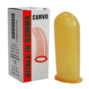 Ditale gomma curvo 5