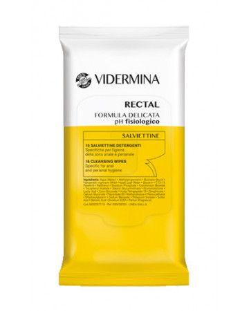 Vidermina rectal salviettine 15 pezzi