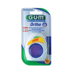 Gum ortho floss filo spugnoso 50 pezzi