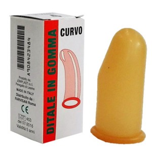 Ditale gomma curvo 4
