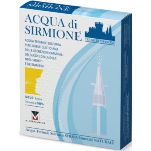 Acqua sirmione minerale naturale 6 fiale 15 ml
